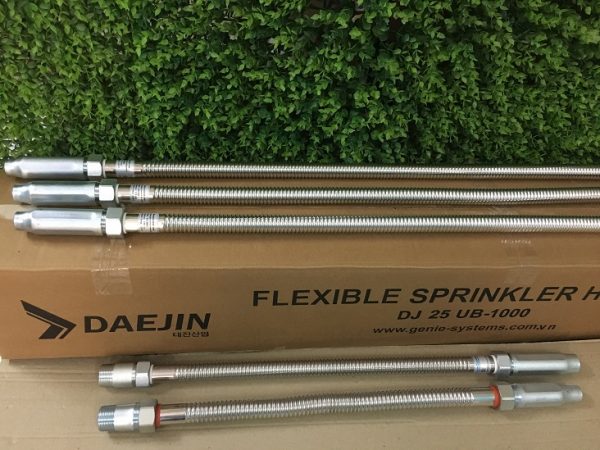 Dây mềm nối Sprinkler hãng Daejin chứng nhận FM áp lực 200psi dài 1500mm