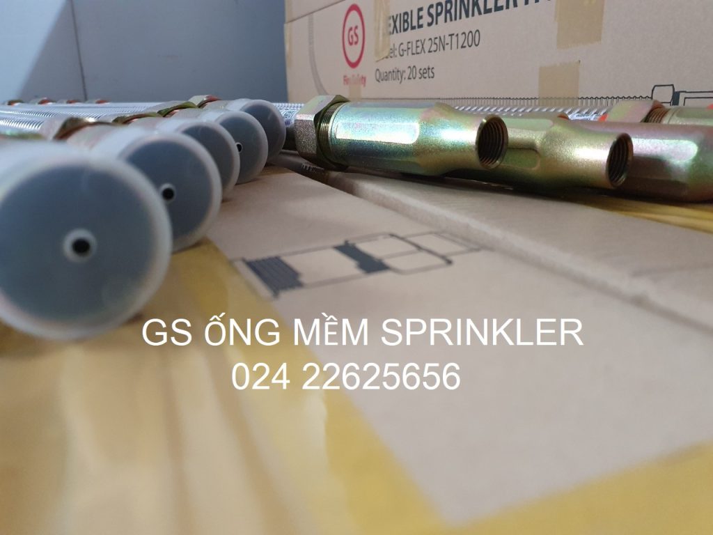 Ống mềm nối sprinkler hãng GS với chiều dài 1000mm 