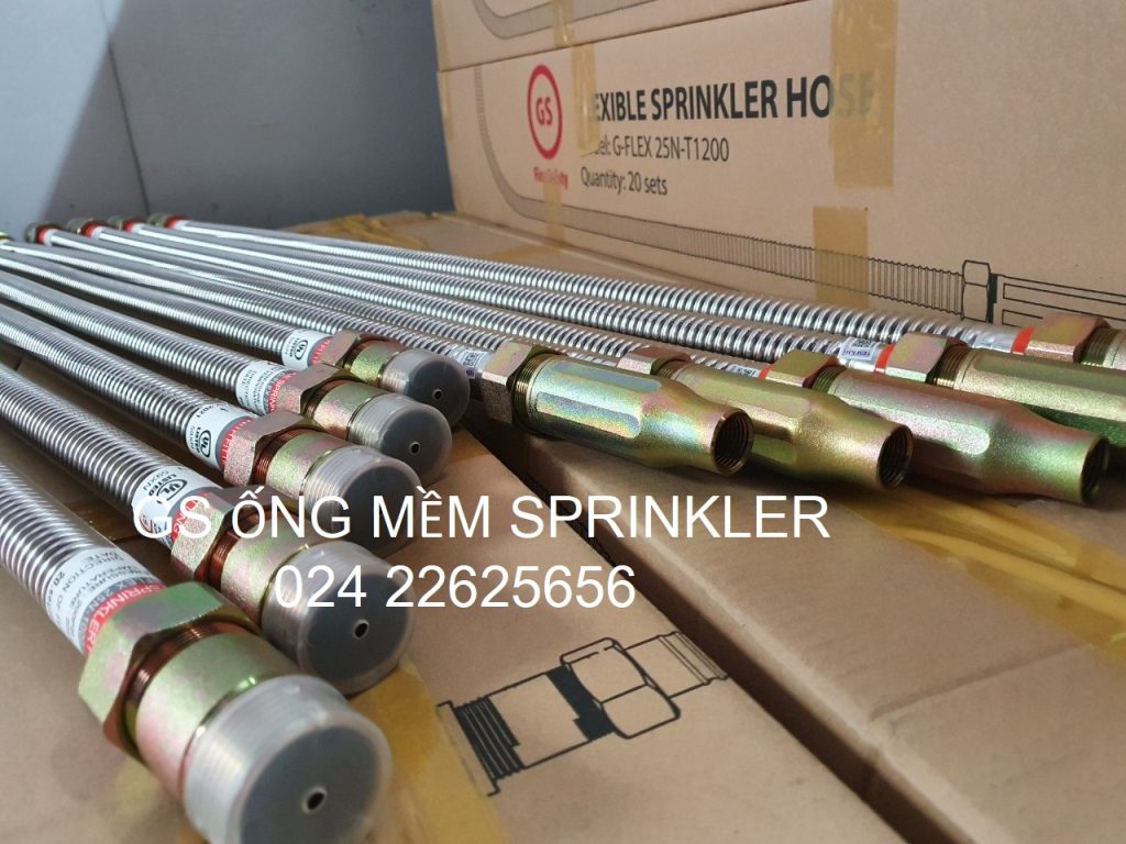 Ống mềm nối sprinkler có kiểm định PCCC 1200mm 